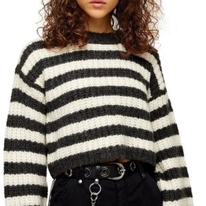NWT TOPSHOP Stripe Crewneck Sweater